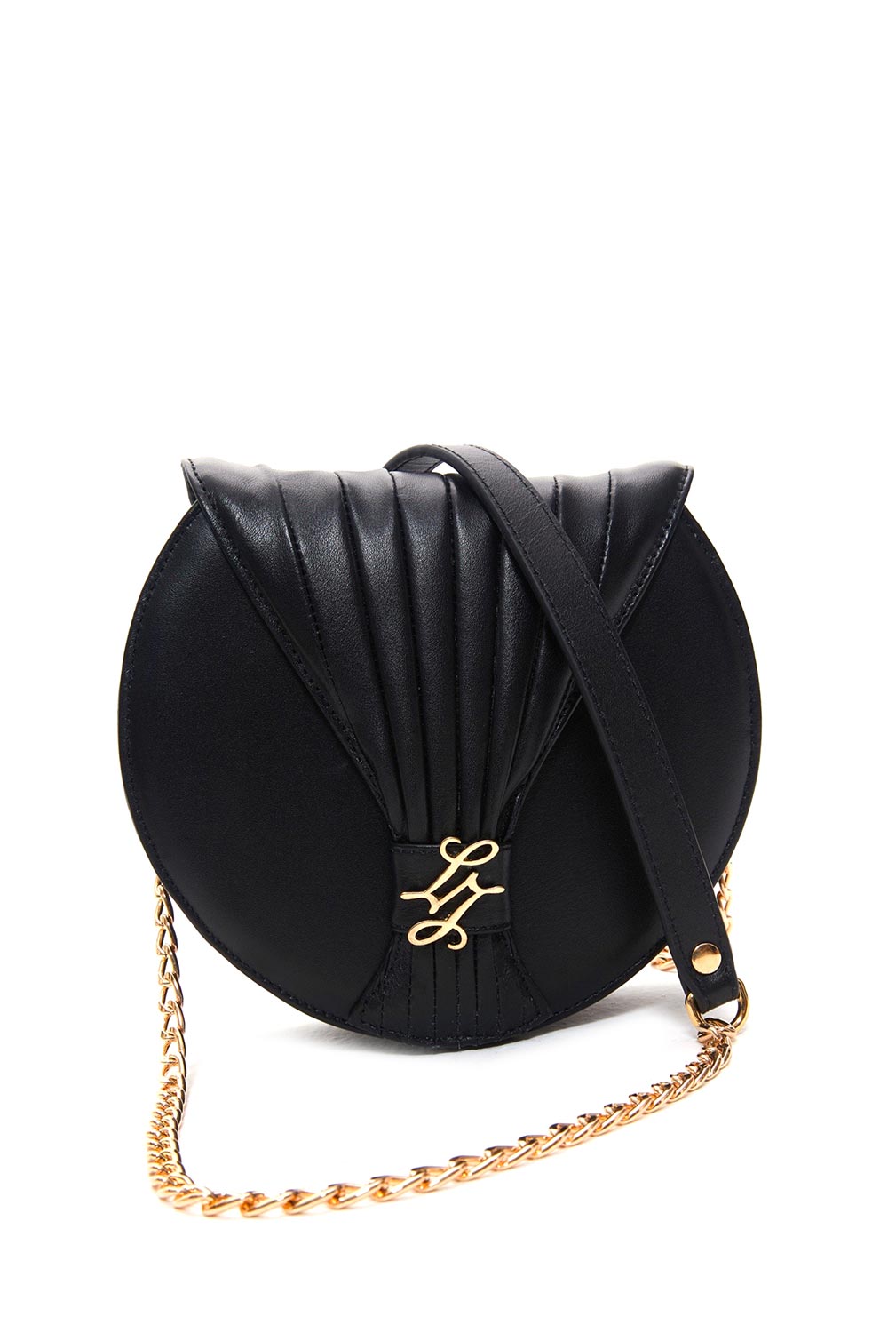 Lanurun-Anora Siyah Deri Kadın Omuz Çantası-Omuz Çantası-1-Milagron.com