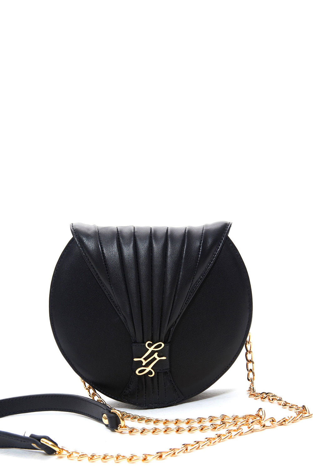 Lanurun-Anora Siyah Deri Kadın Omuz Çantası-Omuz Çantası-3-Milagron.com