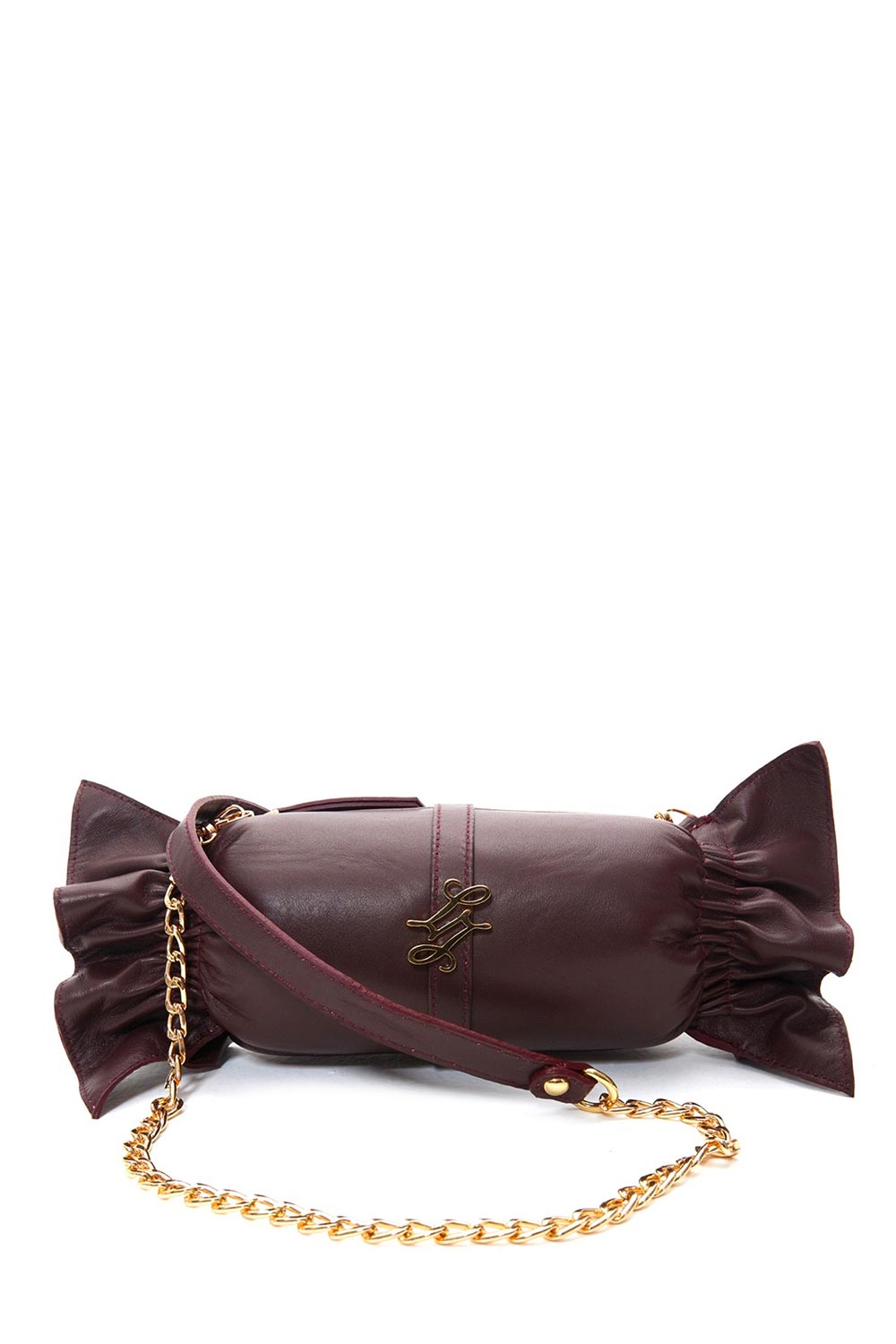 Lanurun-Loya Bordo Deri Kadın Omuz Çantası-Omuz Çantası-2-Milagron.com