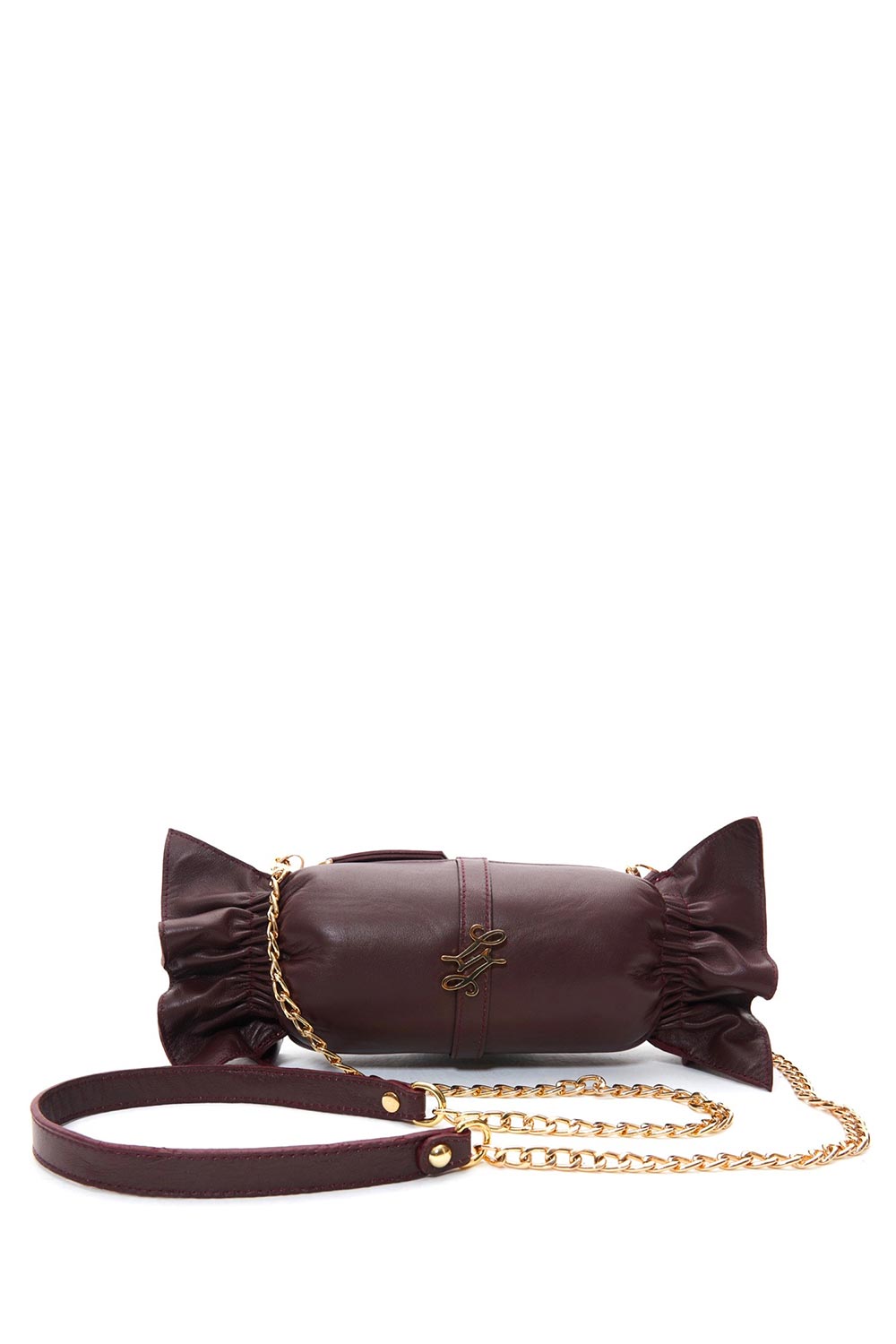 Lanurun-Loya Bordo Deri Kadın Omuz Çantası-Omuz Çantası-3-Milagron.com