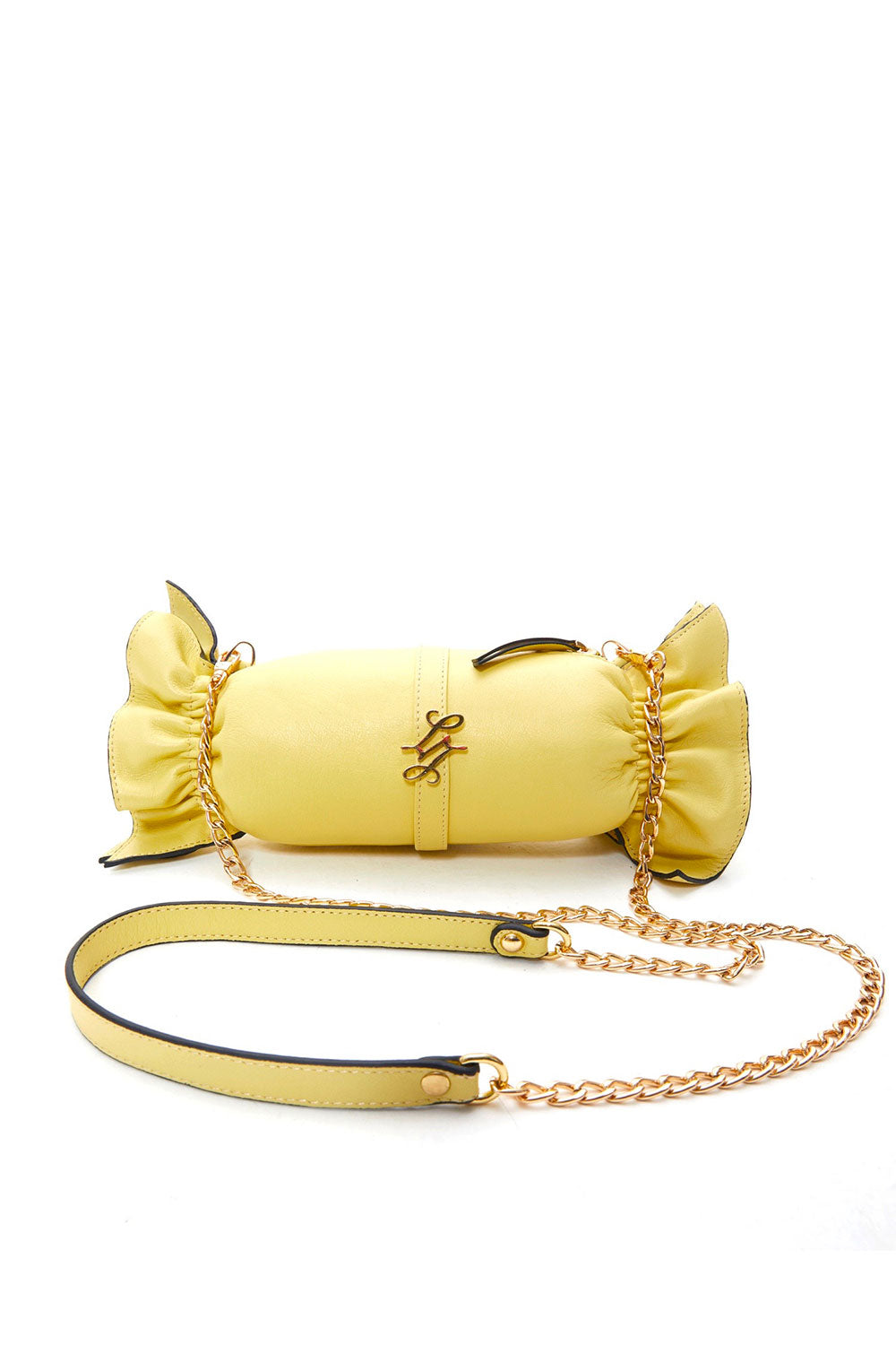 Lanurun-Loya Sarı Deri Kadın Omuz Çantası-Omuz Çantası-2-Milagron.com