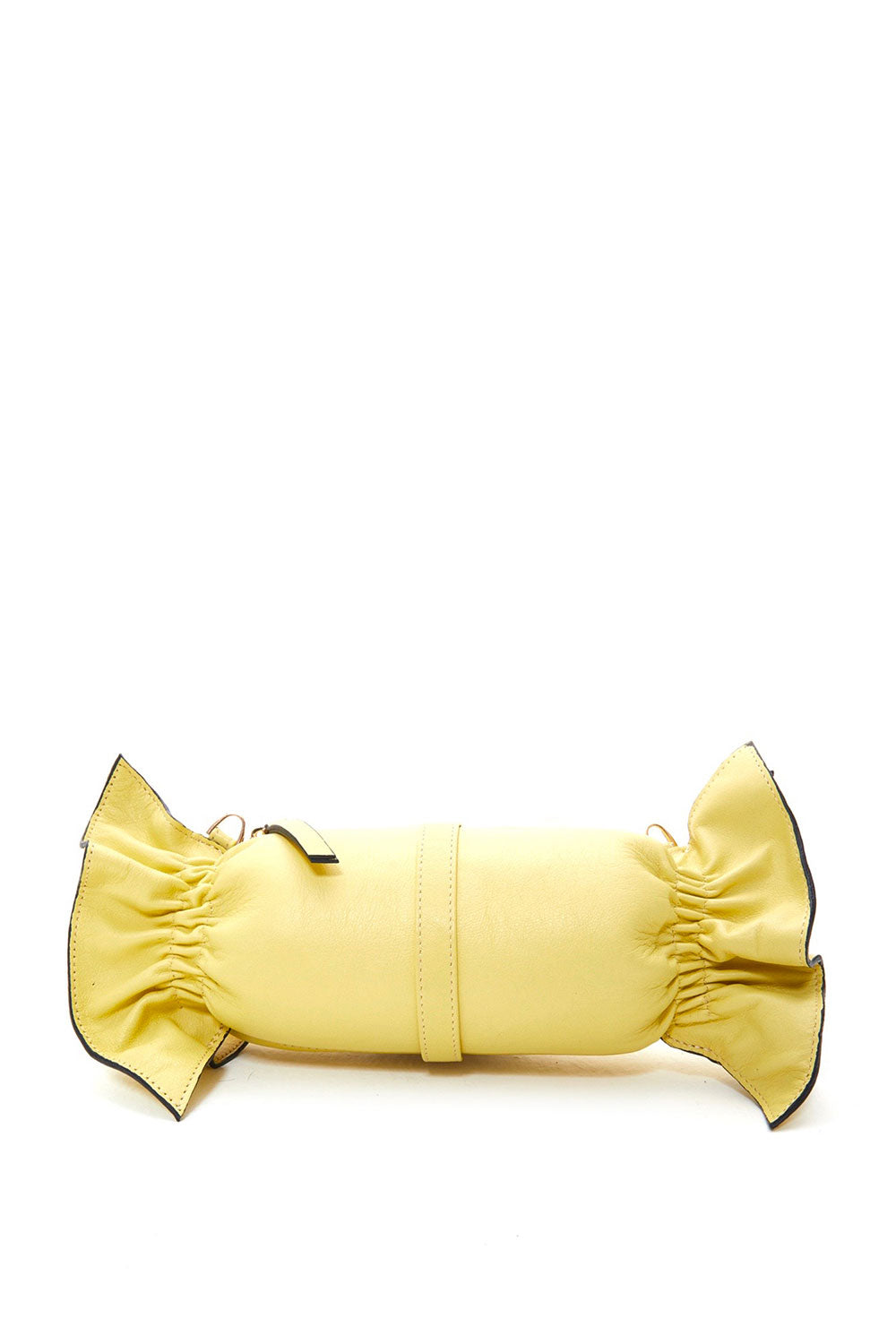 Lanurun-Loya Sarı Deri Kadın Omuz Çantası-Omuz Çantası-5-Milagron.com