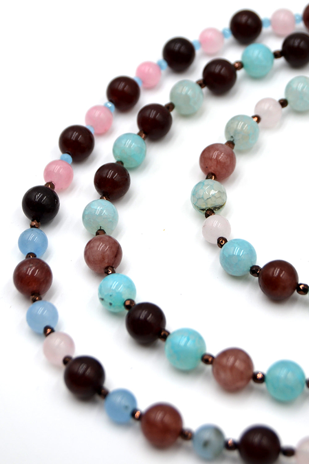 Akik & Kuvars Taşlı Kolye & Bileklik Seti - 0