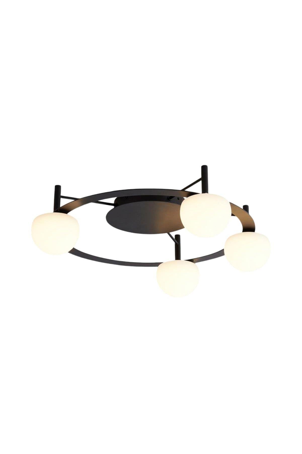 Lasttouch-2846 7 Sonic 7'li Plafonyer Siyah-Avize-1-Milagron.com