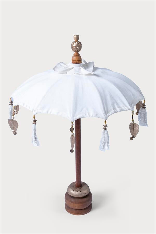 Lasttouch-Brisa Bali Şemsiyesi:Beyaz-Şemsiye-1-Milagron.com