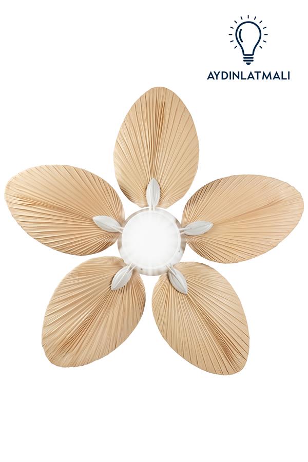 Lasttouch-Lora Beyaz Aydınlatmalı Tavan Vantilatörü-Aydınlatmalı Tavan Vantilatörleri-4-Milagron.com