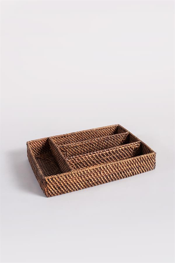 Lasttouch-Rattan Düzenleyici Dekoratif Kutu No:4-Tepsi-1-Milagron.com