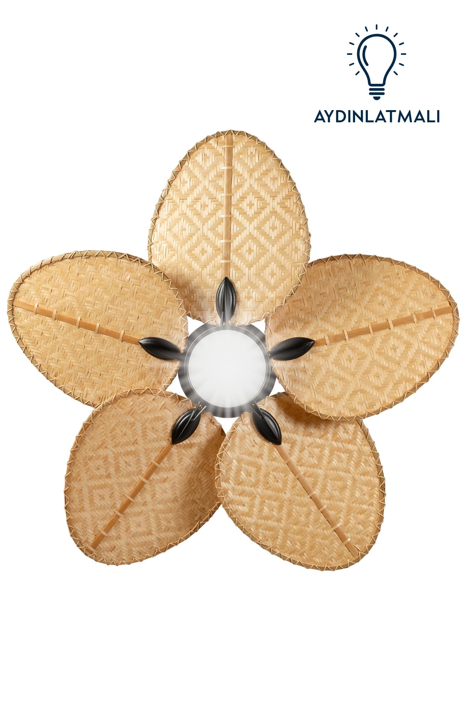 Lasttouch-Robin Siyah Aydınlatmalı Tavan Vantilatörü-Aydınlatmalı Tavan Vantilatörleri-3-Milagron.com