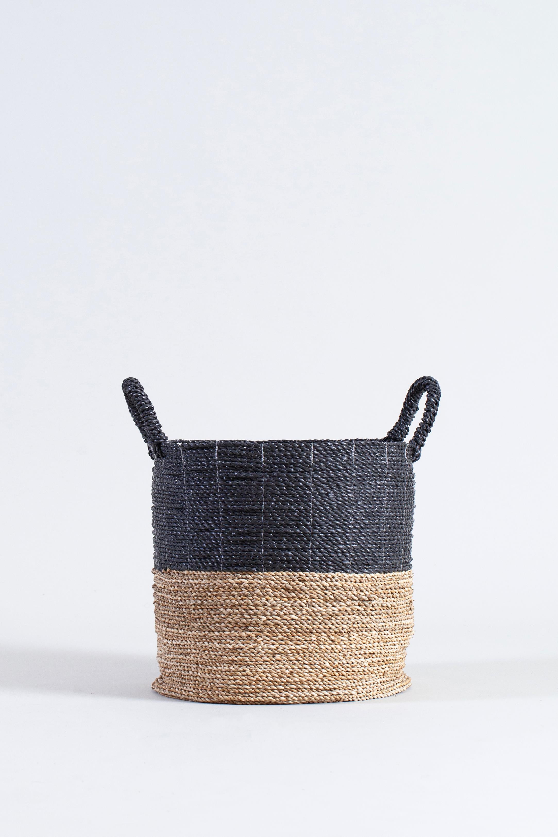 Lasttouch-Siyah Kulplu Sepet Küçük-Sepet-1-Milagron.com