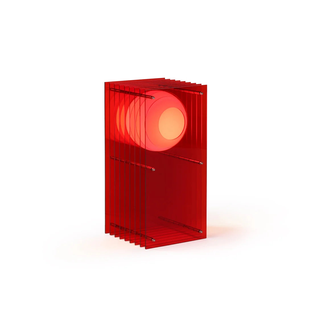 Lasttouch-Velora Masa Lambası, Kırmızı - 25x25x50 cm-Masa Lambası-1-Milagron.com