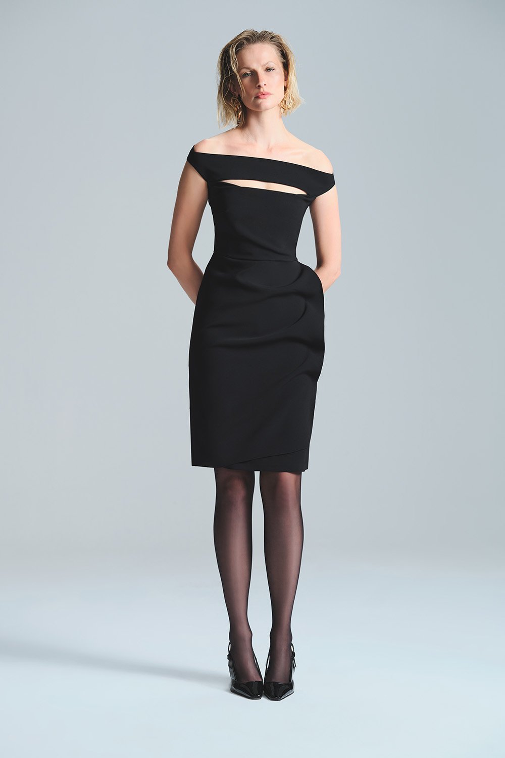 L'atelier Accract-Charlotte Siyah Elbise-Elbise-5-Milagron.com