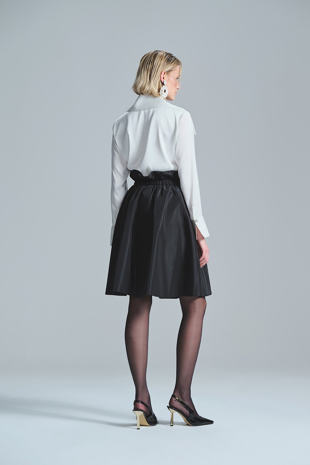 L'atelier Accract-Kylie Siyah Tafta Etek-Etek-3-Milagron.com