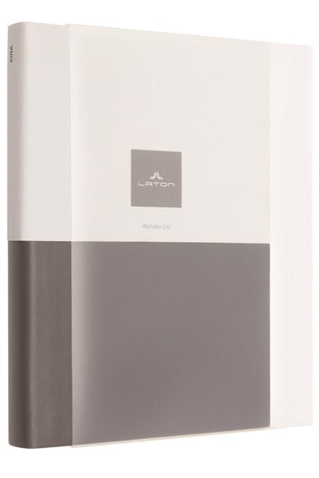 Laton-Laton Aina Gri, A5, Tarihsiz Ajanda Ve Planlayıcı, Premium Termo Deri Yumuşak Kapak, 368 Sayfa-Defter-2-Milagron.com