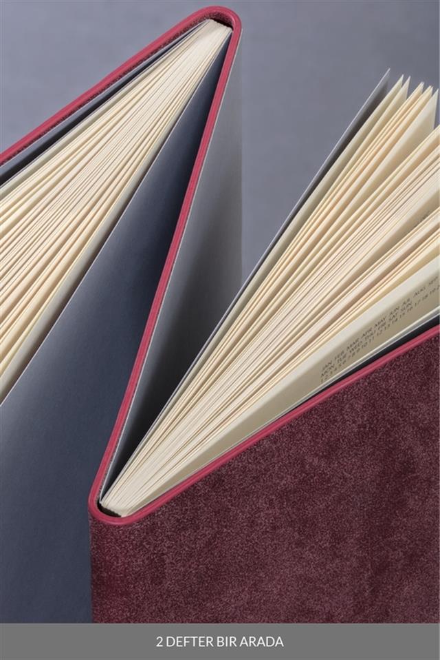 Laton-Laton Kaksi A5 Tarihsiz Planlayıcı Termo Deri Yumuşak Kapak 2'li Siyah Defter-Defter-6-Milagron.com