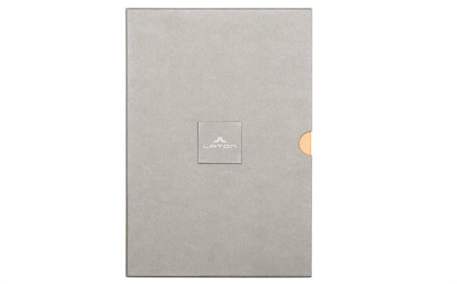 Laton-Laton Sopiva Brown, A5 Boyut, 4'lü Defter Seti, Yumuşak Kumaş Kapak-Defter-5-Milagron.com