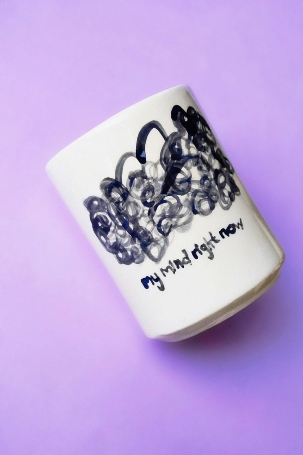 Lattuga Ceramics-My Mind Right Now Kupa-Bardak-3-Milagron.com