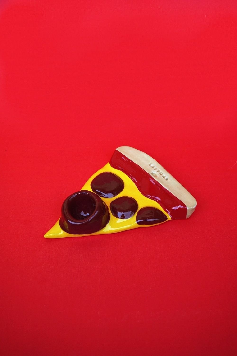 Lattuga Ceramics-Pizza Al Pepperoni Mumluk-Mumluk & Şamdan-1-Milagron.com