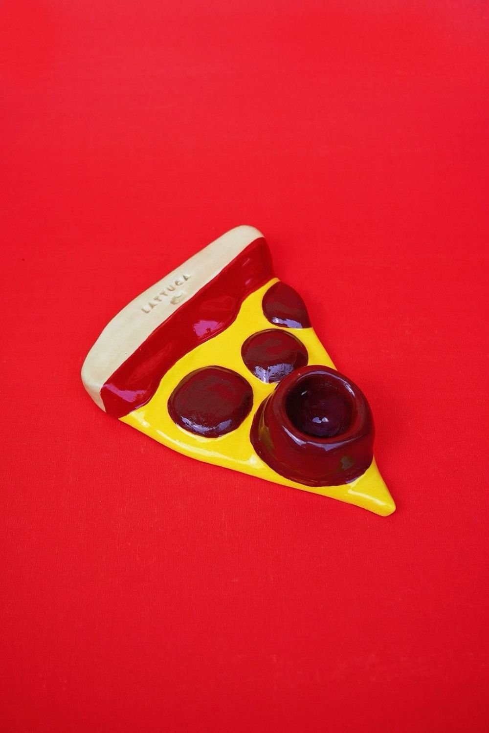 Lattuga Ceramics-Pizza Al Pepperoni Mumluk-Mumluk & Şamdan-2-Milagron.com