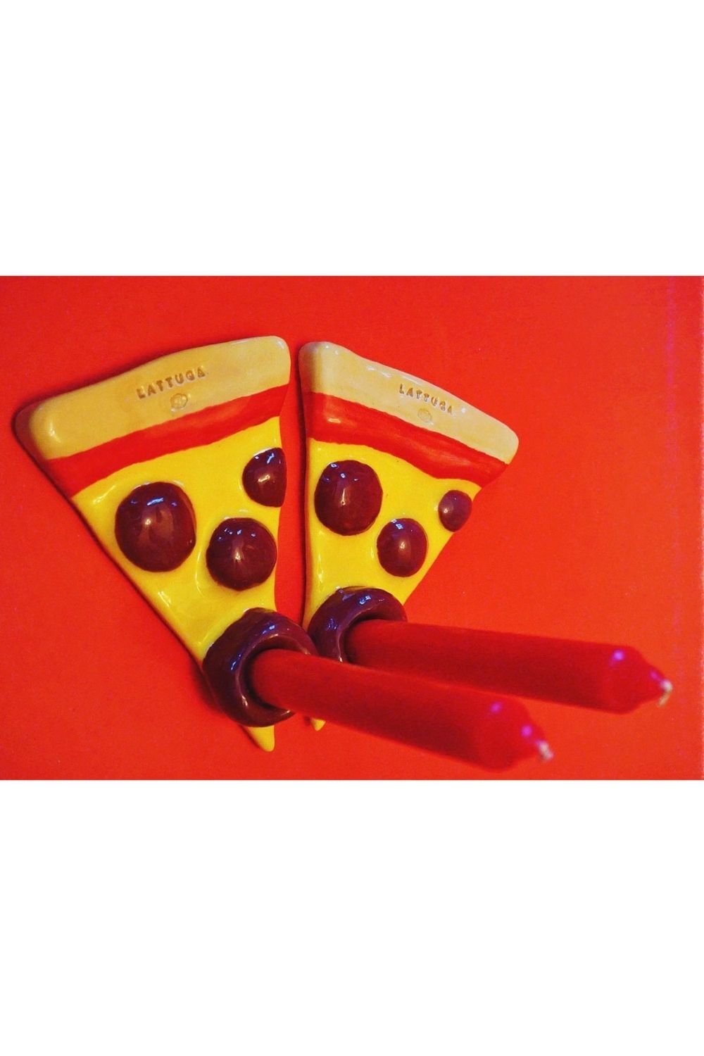 Lattuga Ceramics-Pizza Al Pepperoni Mumluk-Mumluk & Şamdan-4-Milagron.com