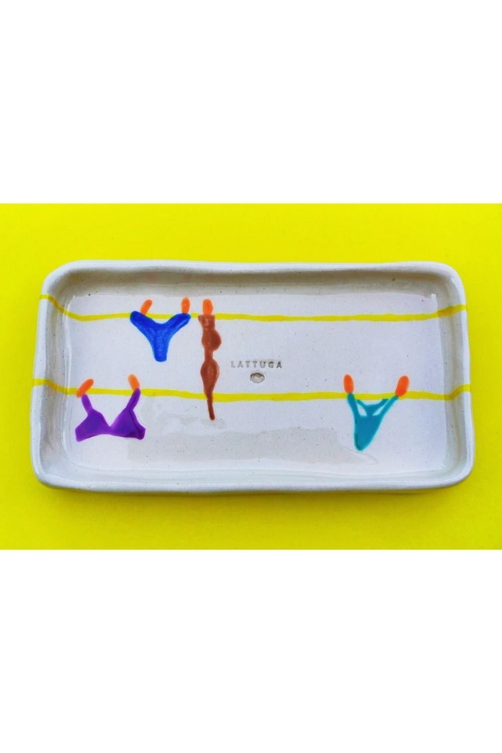 Lattuga Ceramics-Tops And Bottom Peynir Tabağı-Tabak & Kase-1-Milagron.com