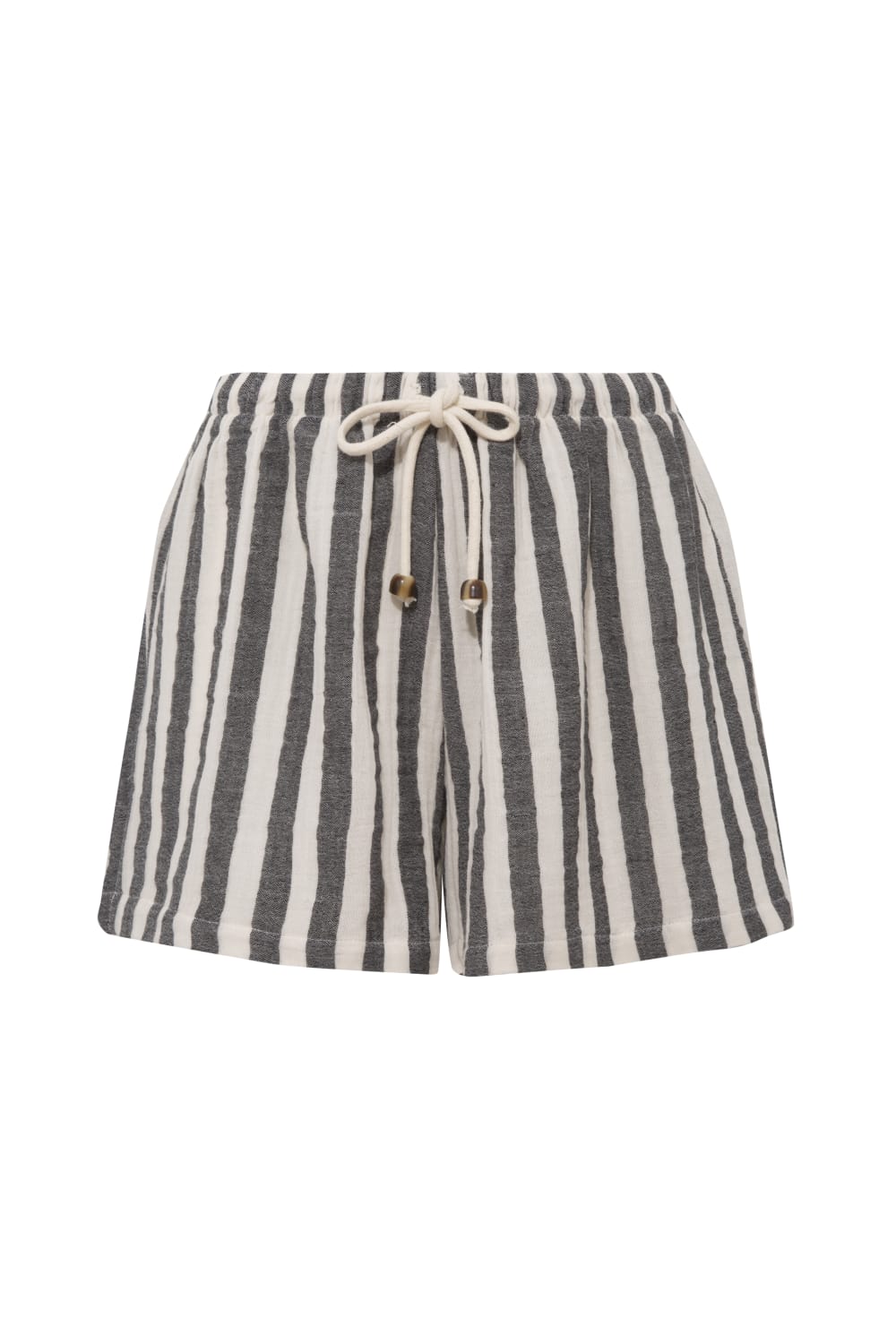 Le-Monade Dreams-Antrasit Çizgili Şort-Şort-1-Milagron.com