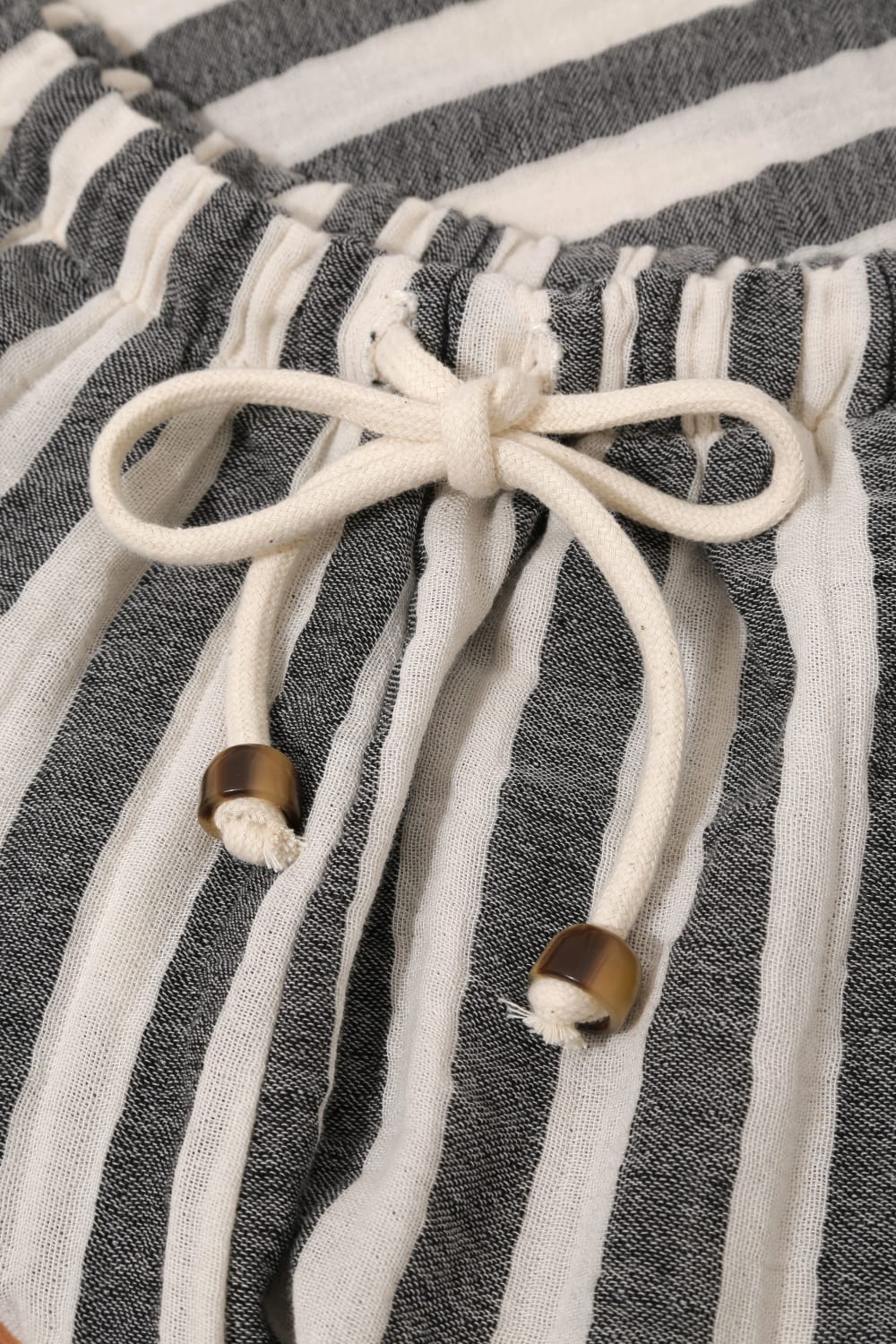 Le-Monade Dreams-Antrasit Çizgili Şort-Şort-3-Milagron.com