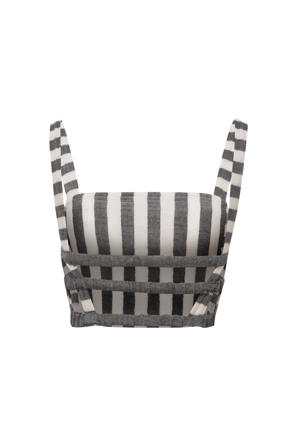 Le-Monade Dreams-Antrasit Çizgili Üst-Top-2-Milagron.com