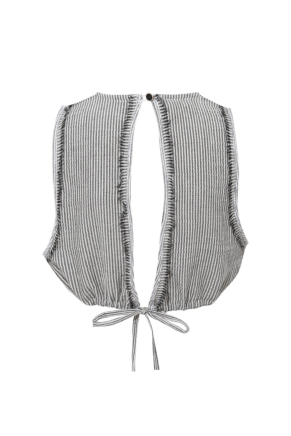 Le-Monade Dreams-Antrasit Siyah Çizgili Sırt Detaylı Üst-Top-2-Milagron.com