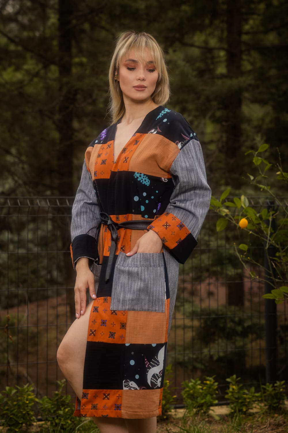 Le-Monade Dreams-Django Patch Uzun Ceket -Ceket-1-Milagron.com