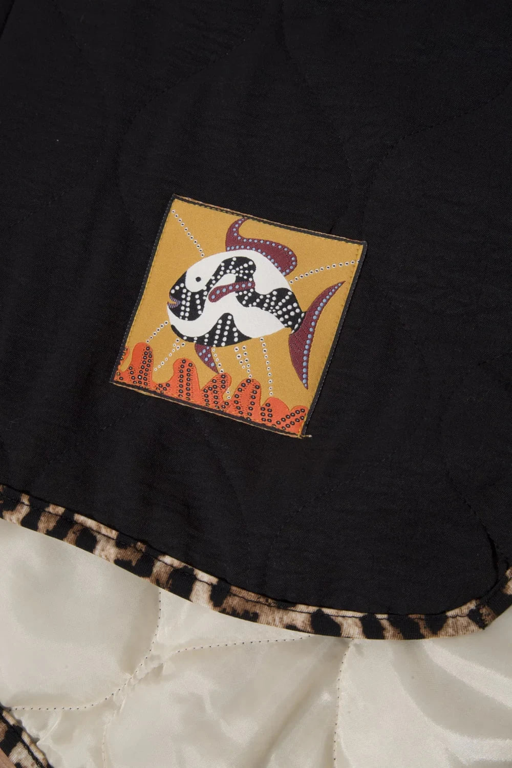 Le-Monade Dreams-Düz Siyah Leopar Biye Detaylı Yelek-Yelek-3-Milagron.com