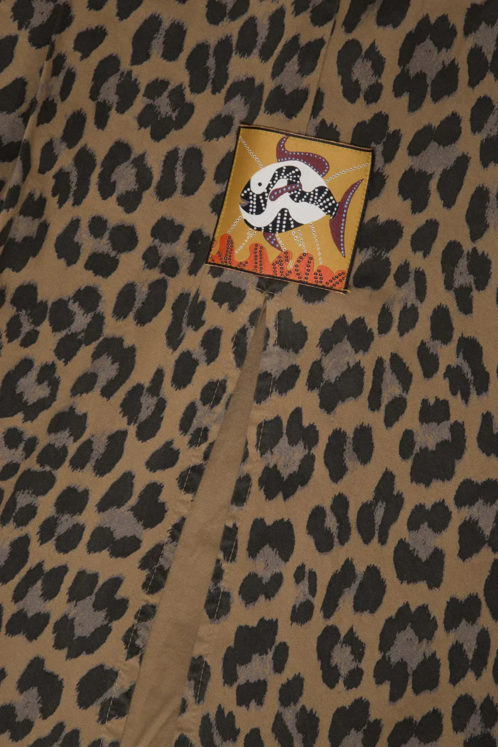 Le-Monade Dreams-Gabardin Kamel Leopar Desenli Etek-Etek-7-Milagron.com