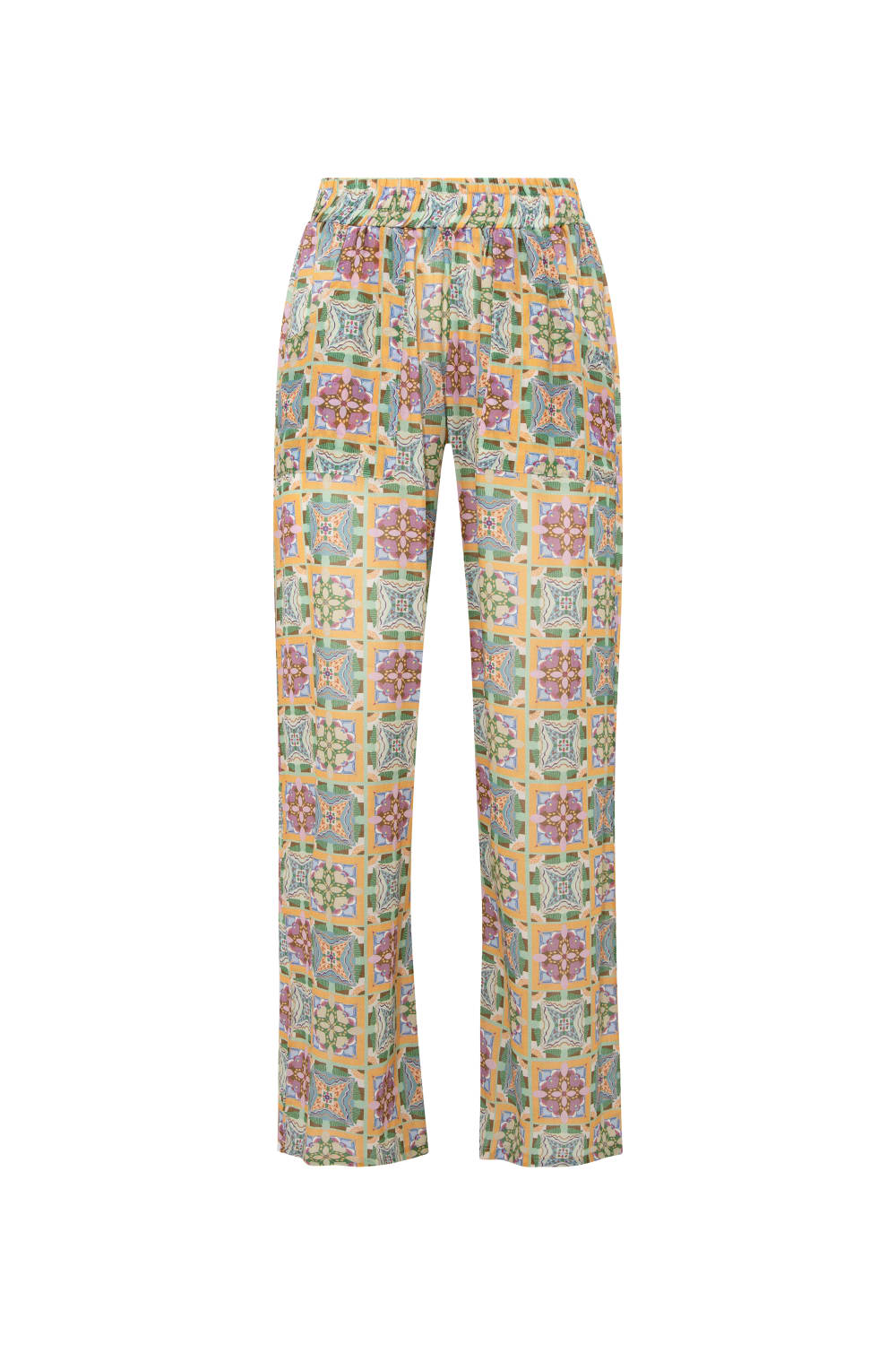 Le-Monade Dreams-Girlfriend Geometrik Desenli Pantolon-Pantolon-1-Milagron.com