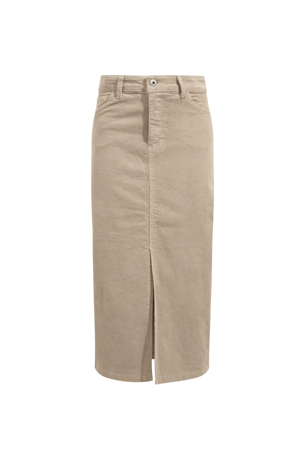 Le-Monade Dreams-Kadife Bej Midi Etek-Etek-2-Milagron.com