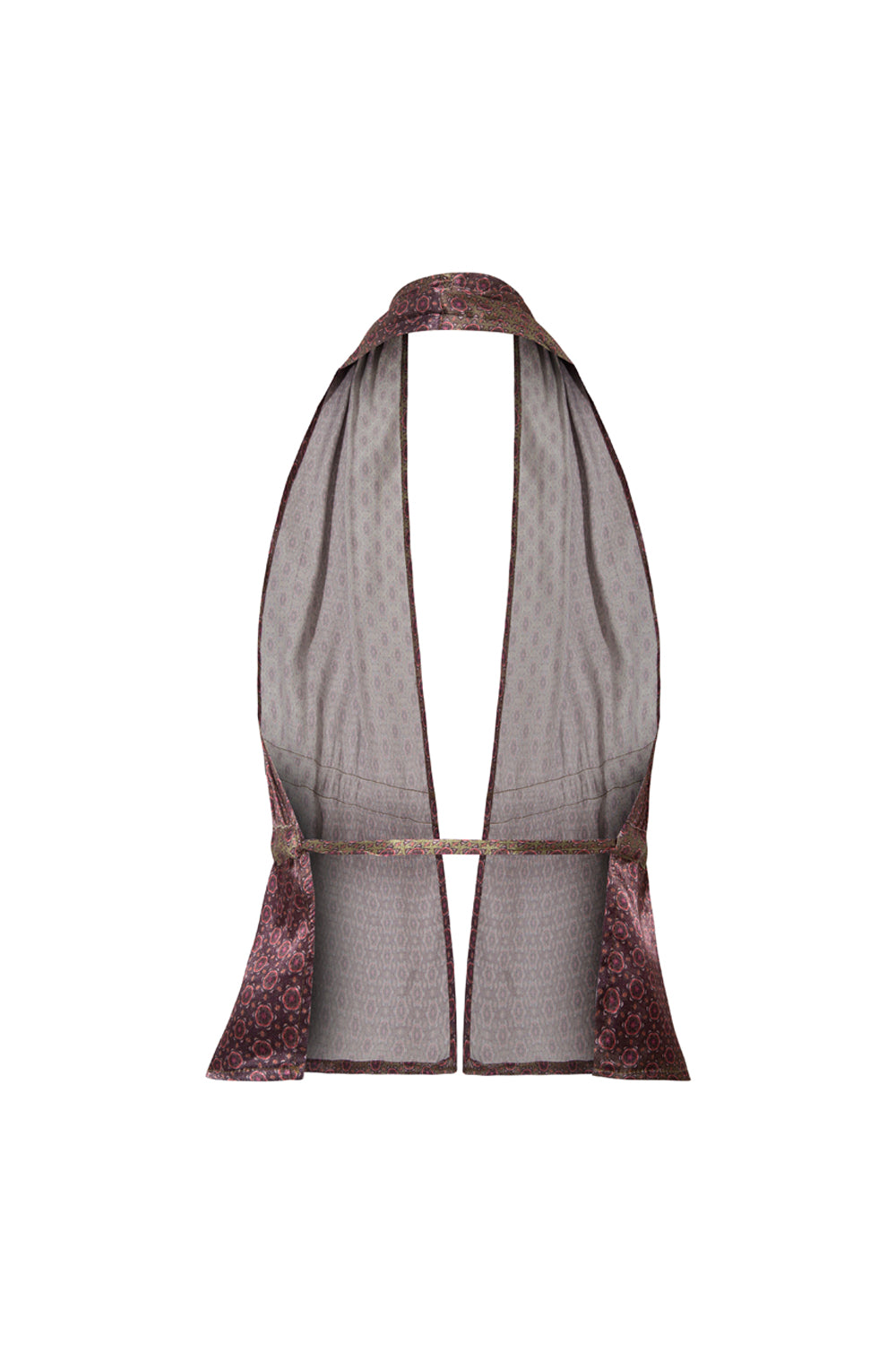 Lizbon Sırt Detaylı Saten Yelek - 4