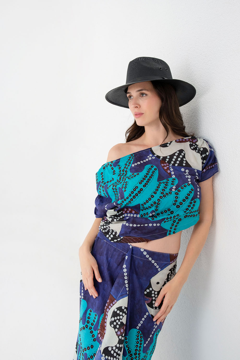 Manhattan Tek Omuz Drapeli Bluz - 0