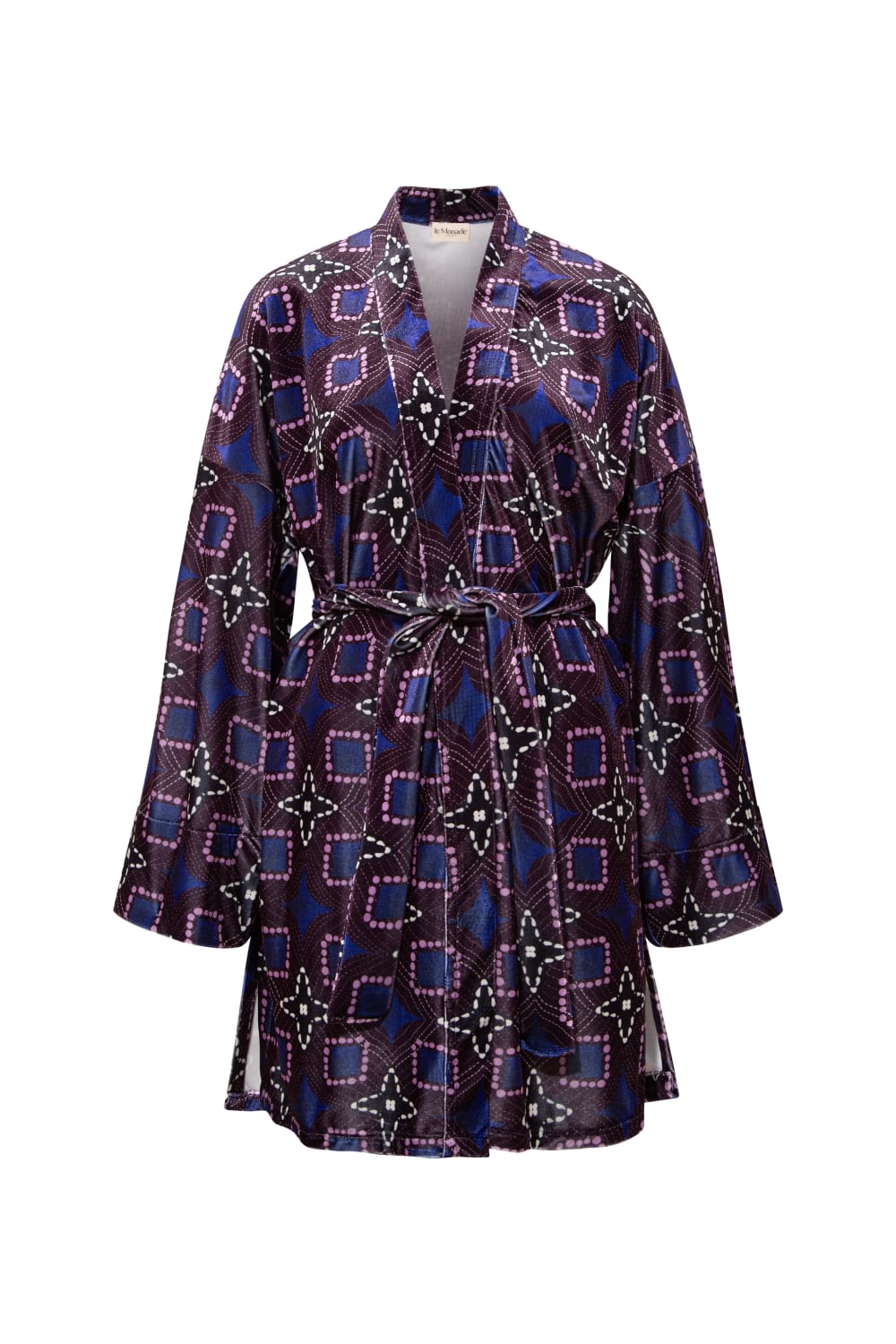Le-Monade Dreams-Old Fashioned Kadife Kimono-Kimono-1-Milagron.com