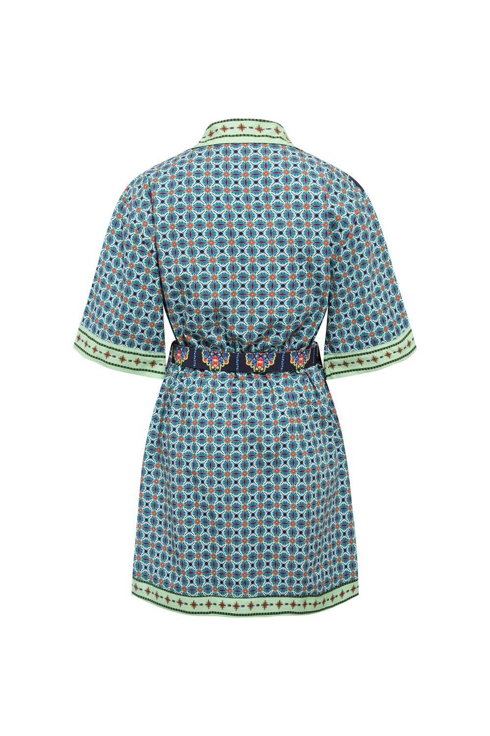 Patch Detaylı Kısa Gömlek Elbise - 4