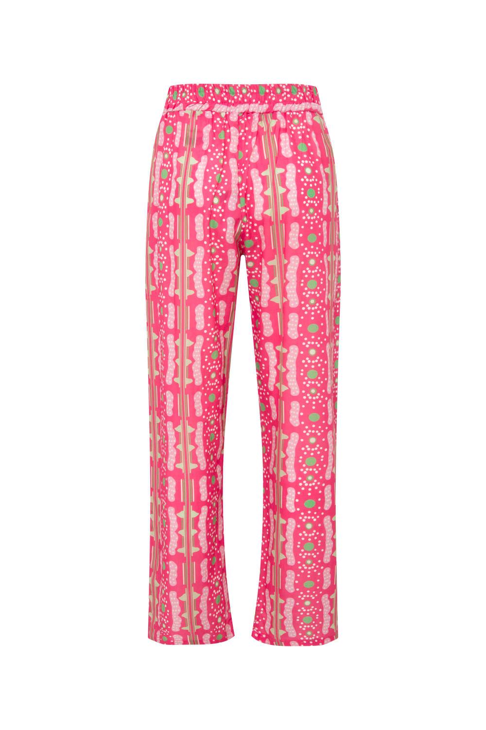 Le-Monade Dreams-Pembe Bulut Desenli Pantolon-Pantolon-2-Milagron.com