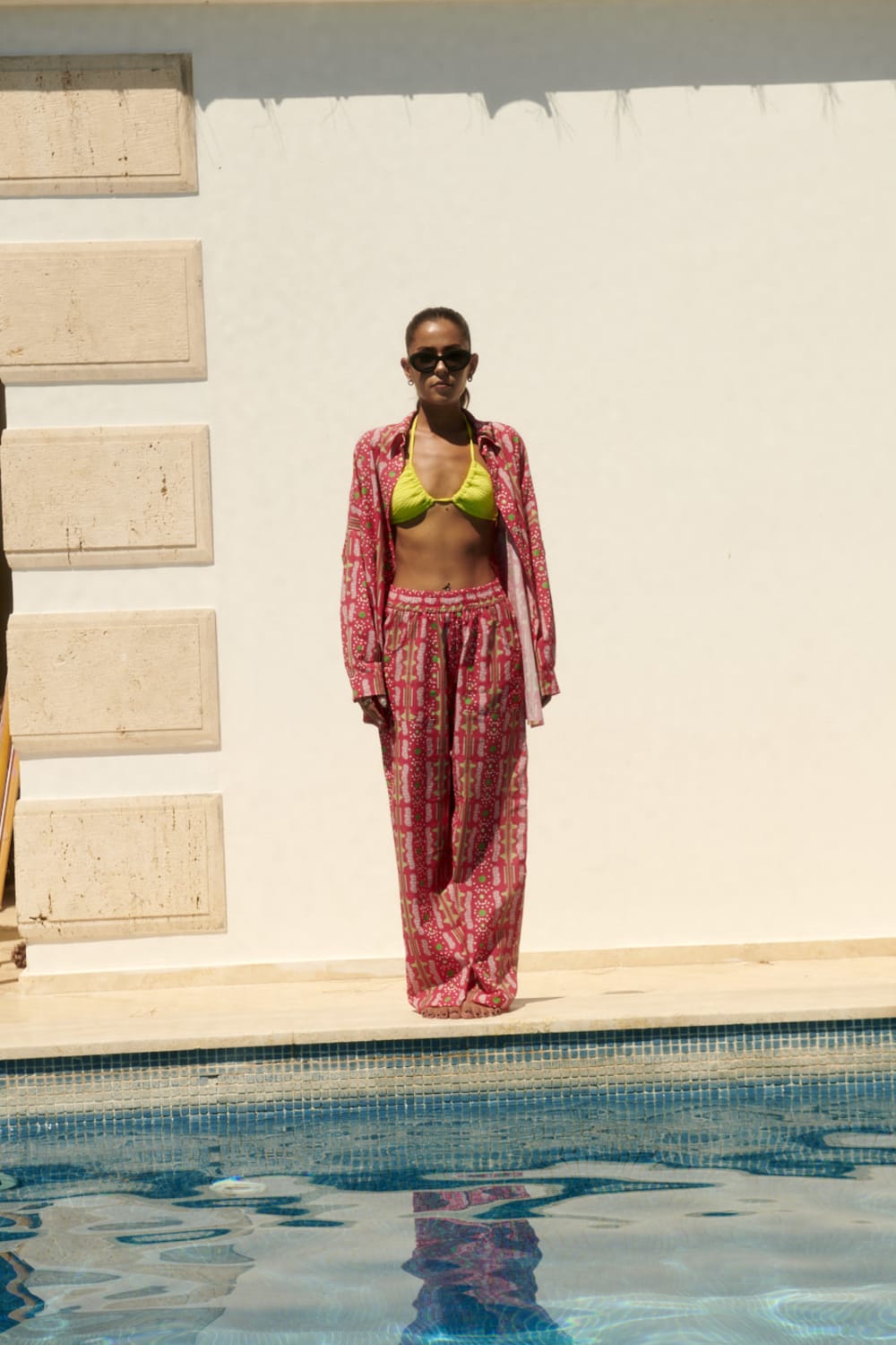 Le-Monade Dreams-Pembe Bulut Desenli Pantolon-Pantolon-3-Milagron.com