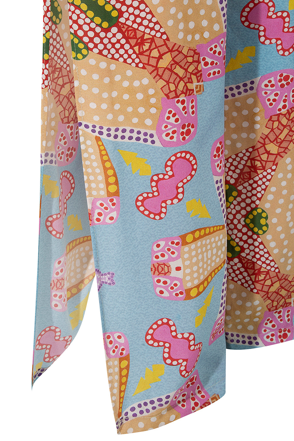 Le-Monade Dreams-SANGRIA Yırtmaç Detaylı Pantolon-Pantolon-4-Milagron.com