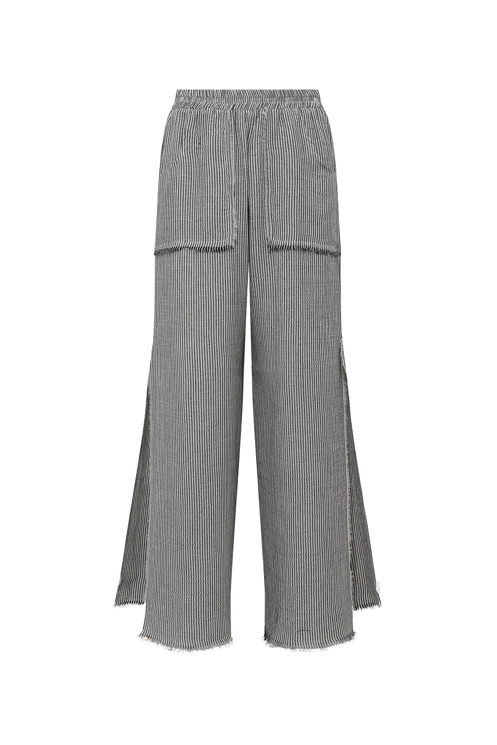 Le-Monade Dreams-SORUNLU - Antrasit Siyah Çizgili Pantolon-Pantolon-1-Milagron.com