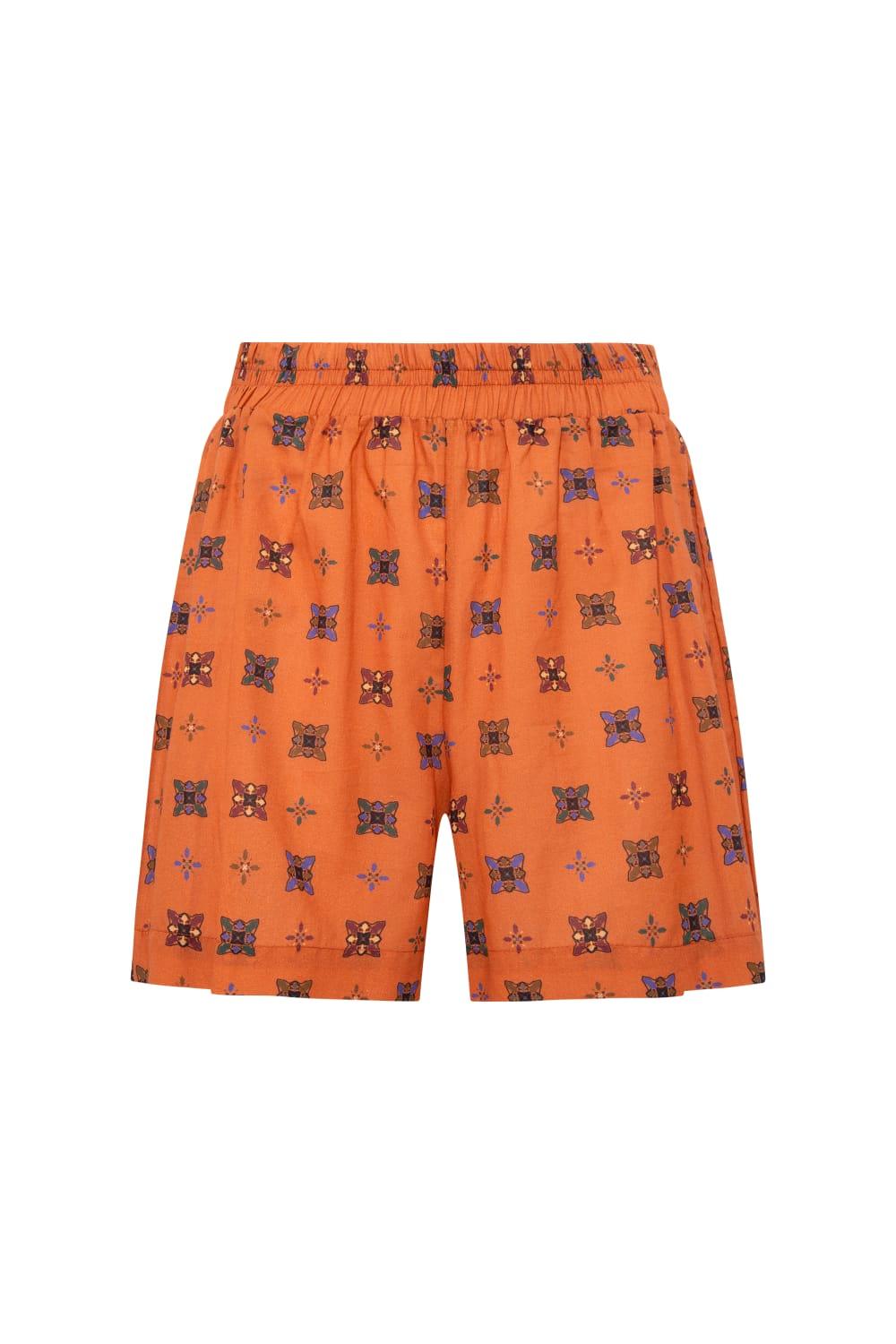 Le-Monade Dreams-Boyfriend Desenli Şort-Şort-2-Milagron.com