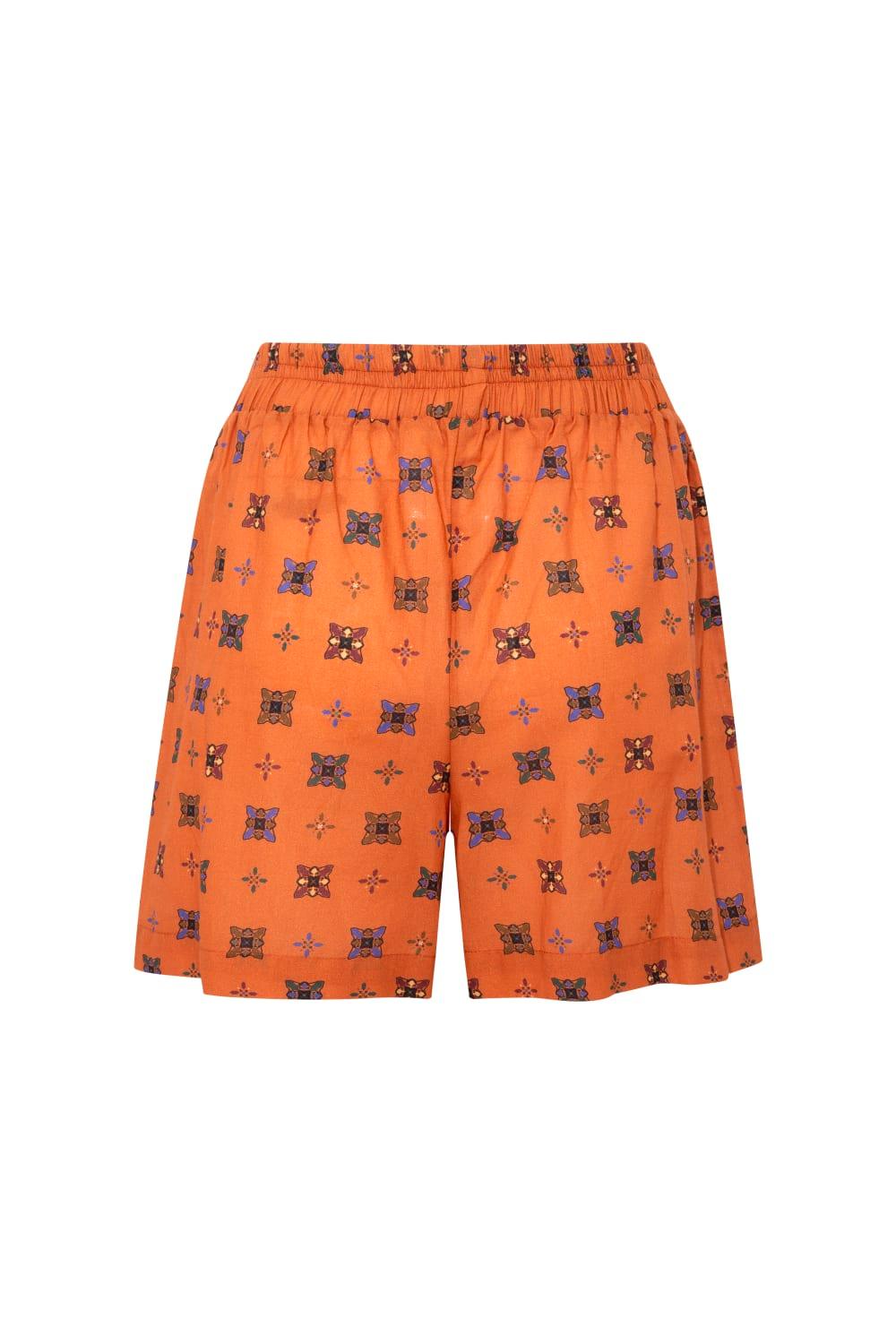 Le-Monade Dreams-Boyfriend Desenli Şort-Şort-3-Milagron.com