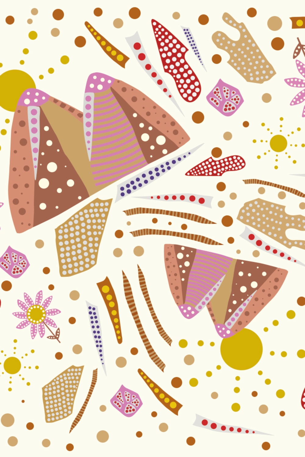 Le-Monade Dreams-SORUNLU - Ekru Pembe Boyundan Bağlamalı Sırt Detaylı Desenli Uzun Elbise-Elbise-3-Milagron.com