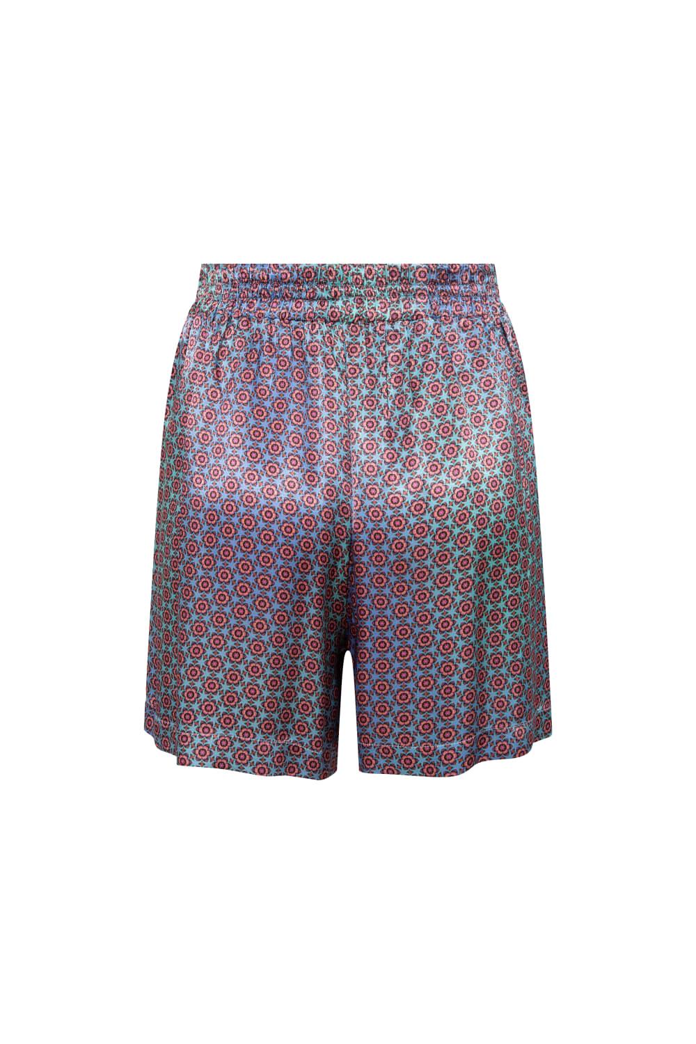 Le-Monade Dreams-SORUNLU - Mavi Degrade Saten Şort-Şort-2-Milagron.com