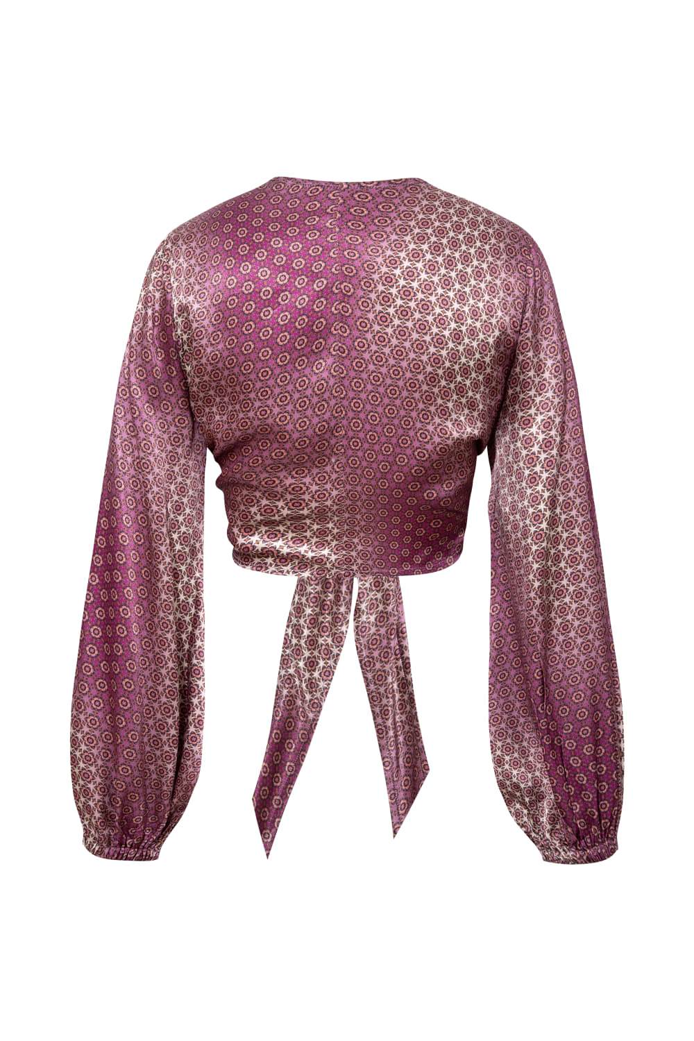 Le-Monade Dreams-SORUNLU - Pembe Degrade Saten Bluz-Bluz-2-Milagron.com