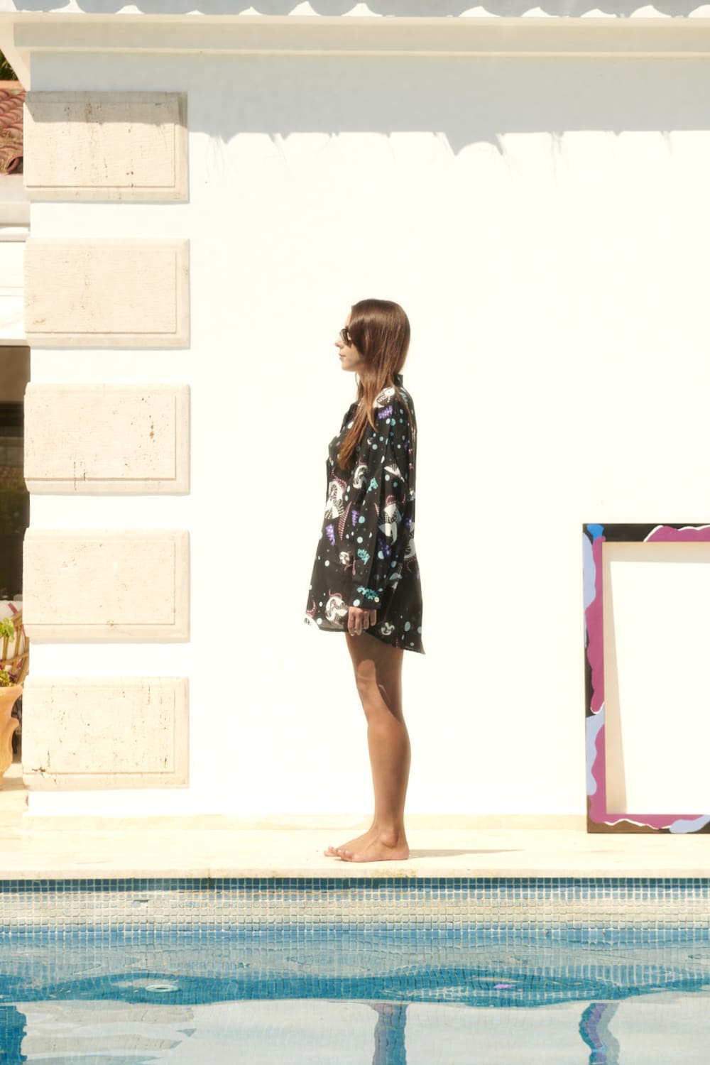 Le-Monade Dreams-SORUNLU - Siyah Balık Desenli Uzun Kol Gömlek-Gömlek-4-Milagron.com