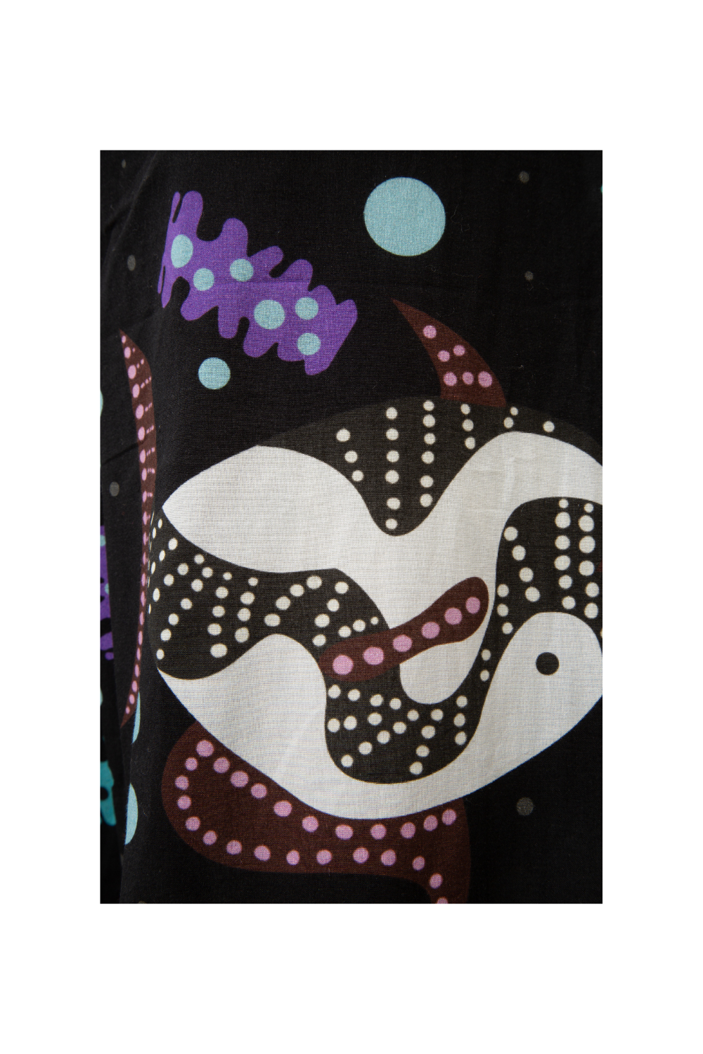 Le-Monade Dreams-Siyah Balık Desenli Salaş Pantolon-Pantolon-3-Milagron.com