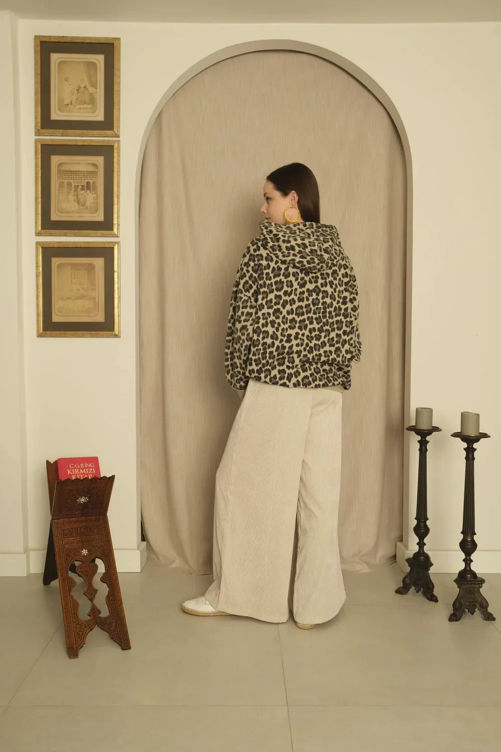 Le-Monade Dreams-Şönil Ekru Salaş Pantolon-Pantolon-5-Milagron.com