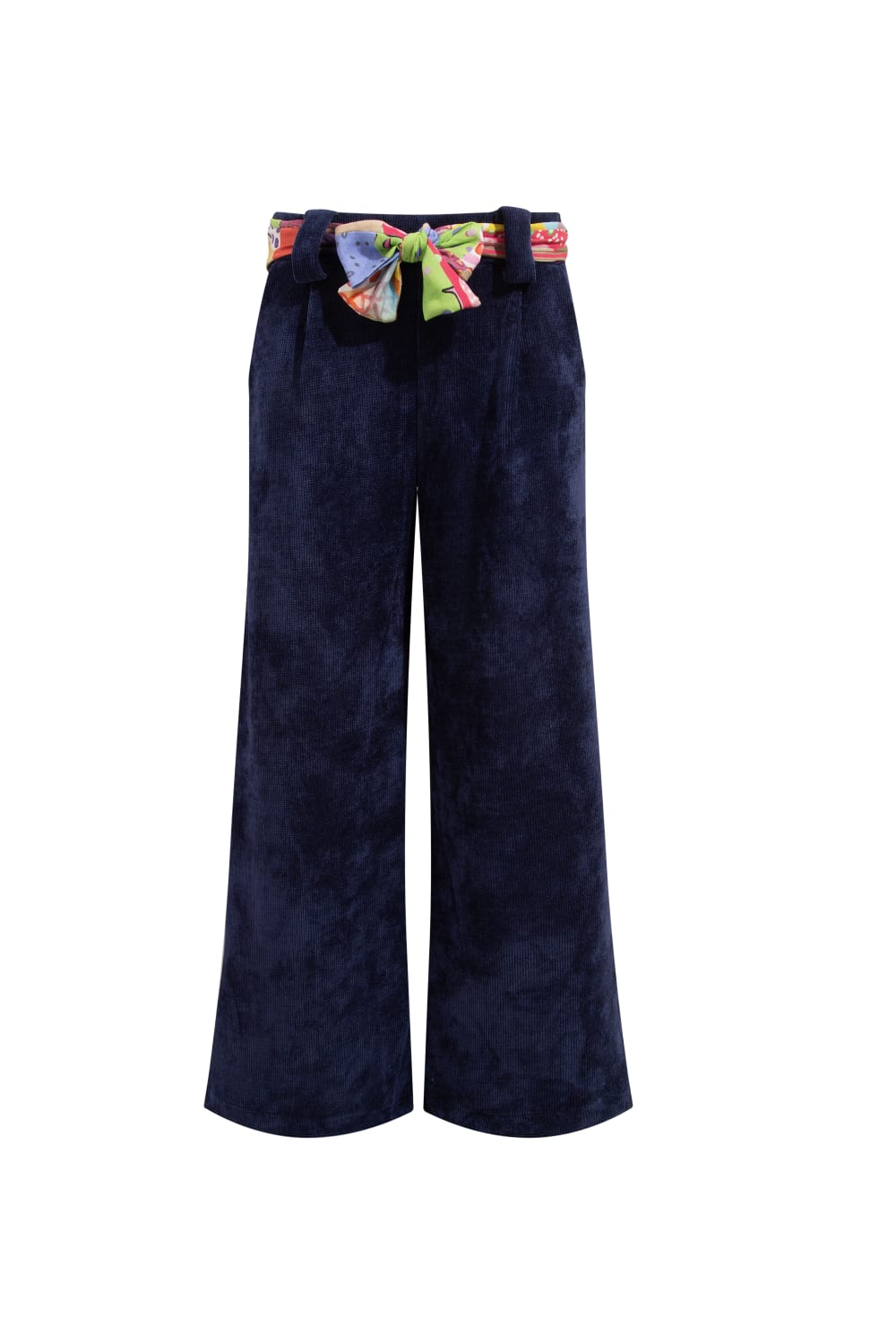 Le-Monade Dreams-Şönil Patch Kemer Detaylı Lacivert Pantolon-Pantolon-1-Milagron.com